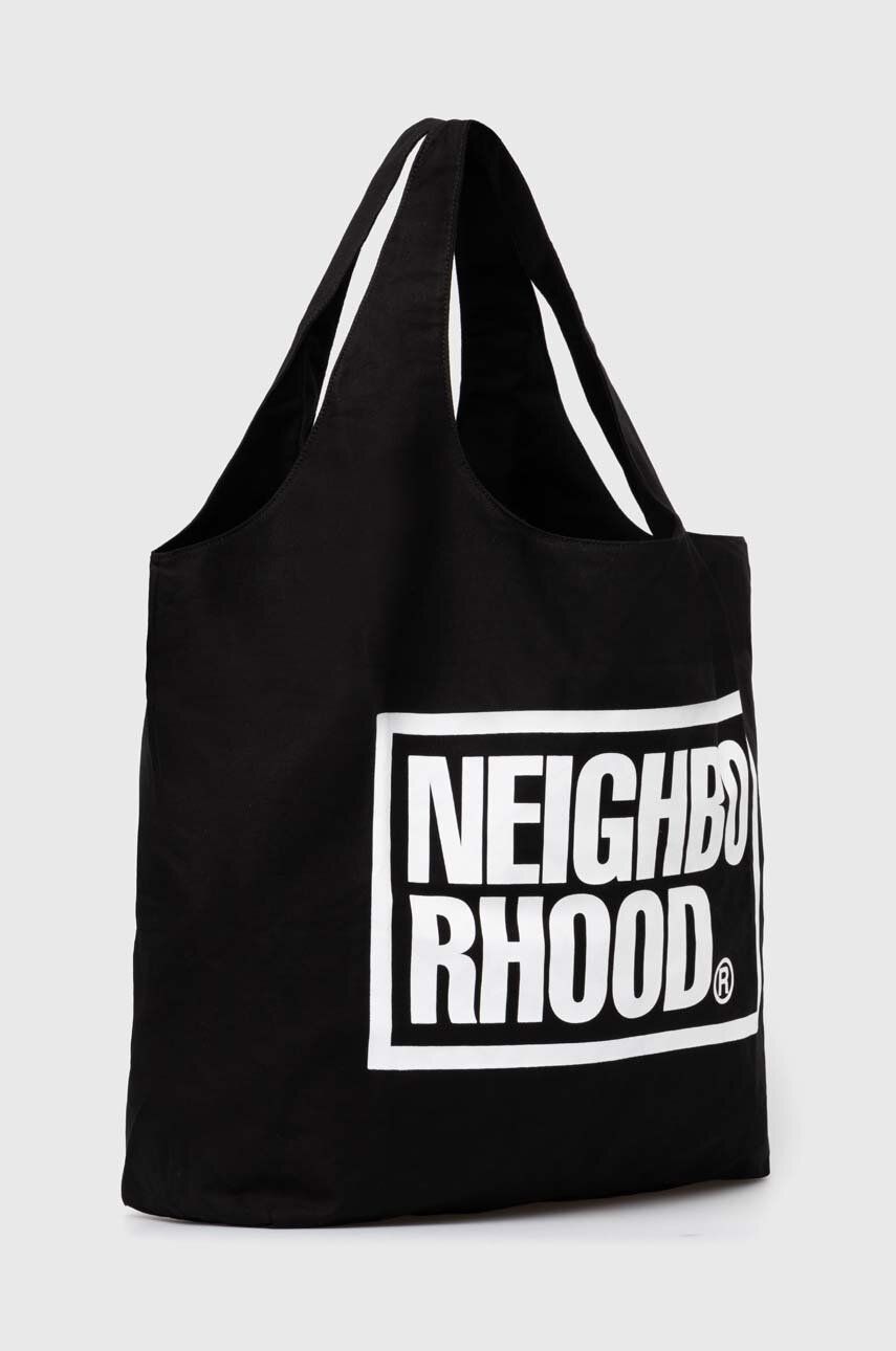 Голяма пазарска чанта Neighborhood NEIGHBORHOOD ID Tote Bag-L Черно | 241MYNH.CG02, 1