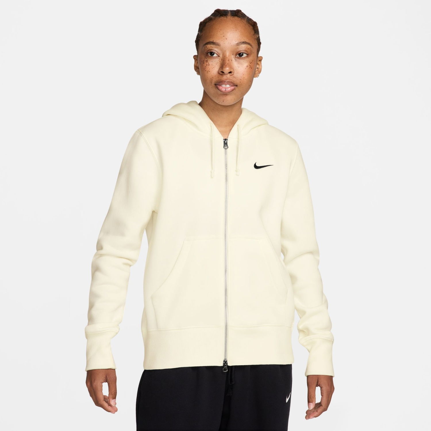 Суитчър Nike Sportswear Phoenix Fleece Zip Hoodie Бежово | HJ0995-133, 0