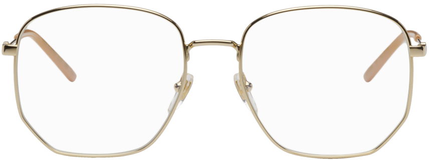 Слънчеви очила Gucci Rectangular Glasses Бежово | GG0396S-001, 0
