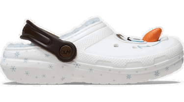 Кецове и обувки Crocs Toddlers' Disney Frozen Olaf Lined Clogs Бяло | 210236-90H, 0
