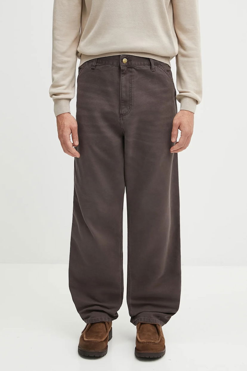 Панталони Carhartt WIP Single Knee Pant Кафяво | I034798.474O