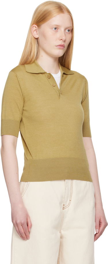 Поло тениска AMI AMI Paris Wool Polo Shirt undefined | FPL166.KN0066, 4