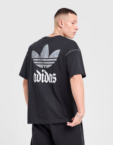 Тениска adidas Originals T-Shirt Gfx Tee Lo Oversized Distressed Graphic Exposed Seams Черно | KC6725, 2