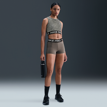 Съкратен топ Nike Nike Pro Dri-FIT Printed Crop Top Сиво | HQ5683-010, 3