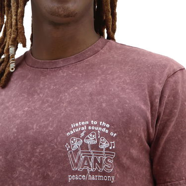 Тениска Vans Plant Harmony Acid Washed Tee Бургунди | VN0000M2ALI1, 3
