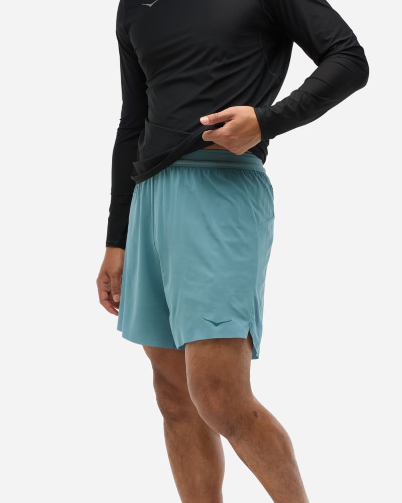 Къси панталони Hoka One One Glide 7'' 2-in-1 Shorts Синьо | 1151080-MTNF, 0