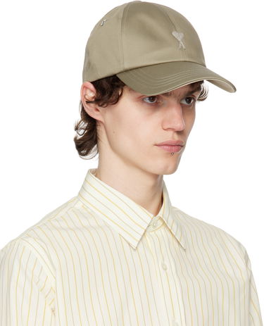 Шапка с козирка AMI AMI Paris Ami de Coeur Cotton Cap Тъмно синьо | UCP026.CO0103, 3