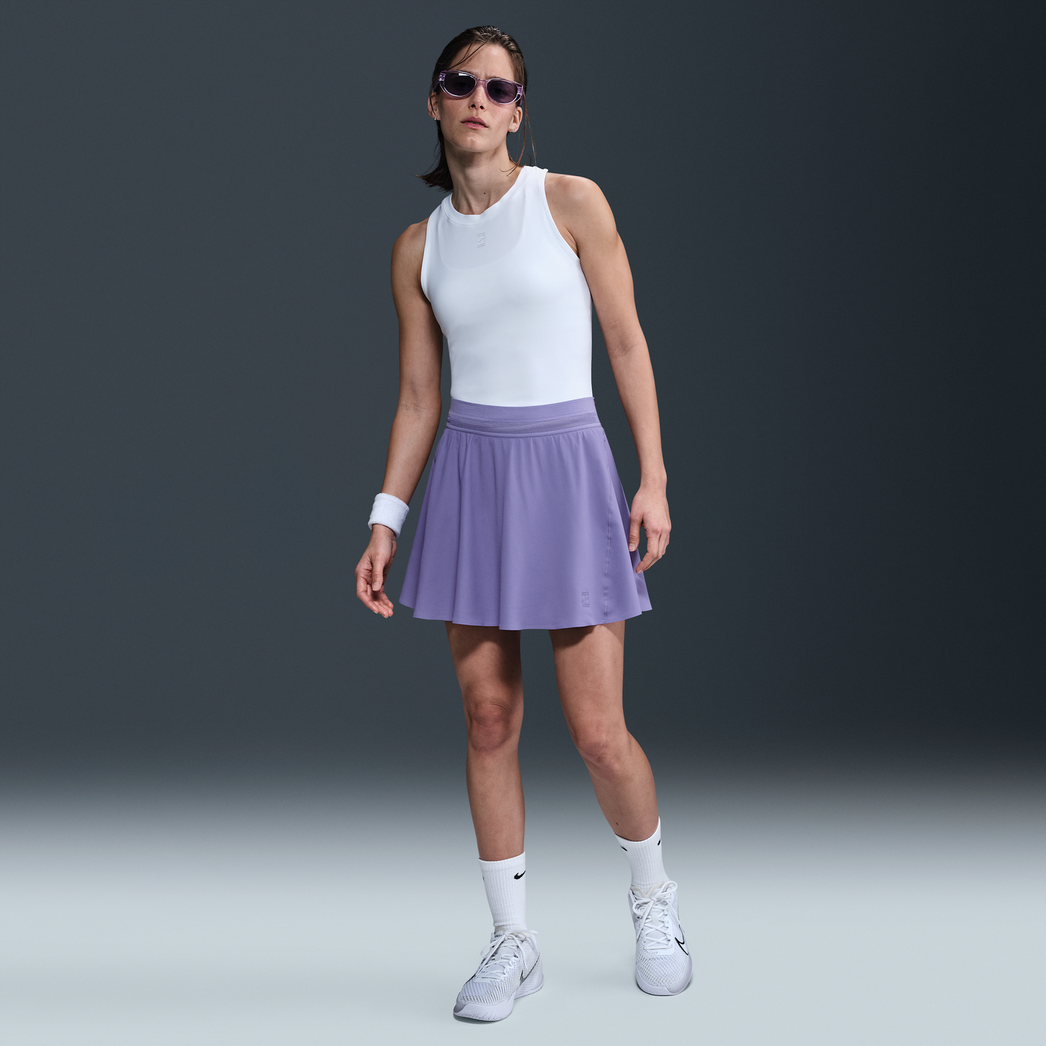 Пола Nike NikeCourt Ace Advantage Dri-FIT Tennis Skirt Лилаво | FZ6726-527, 0