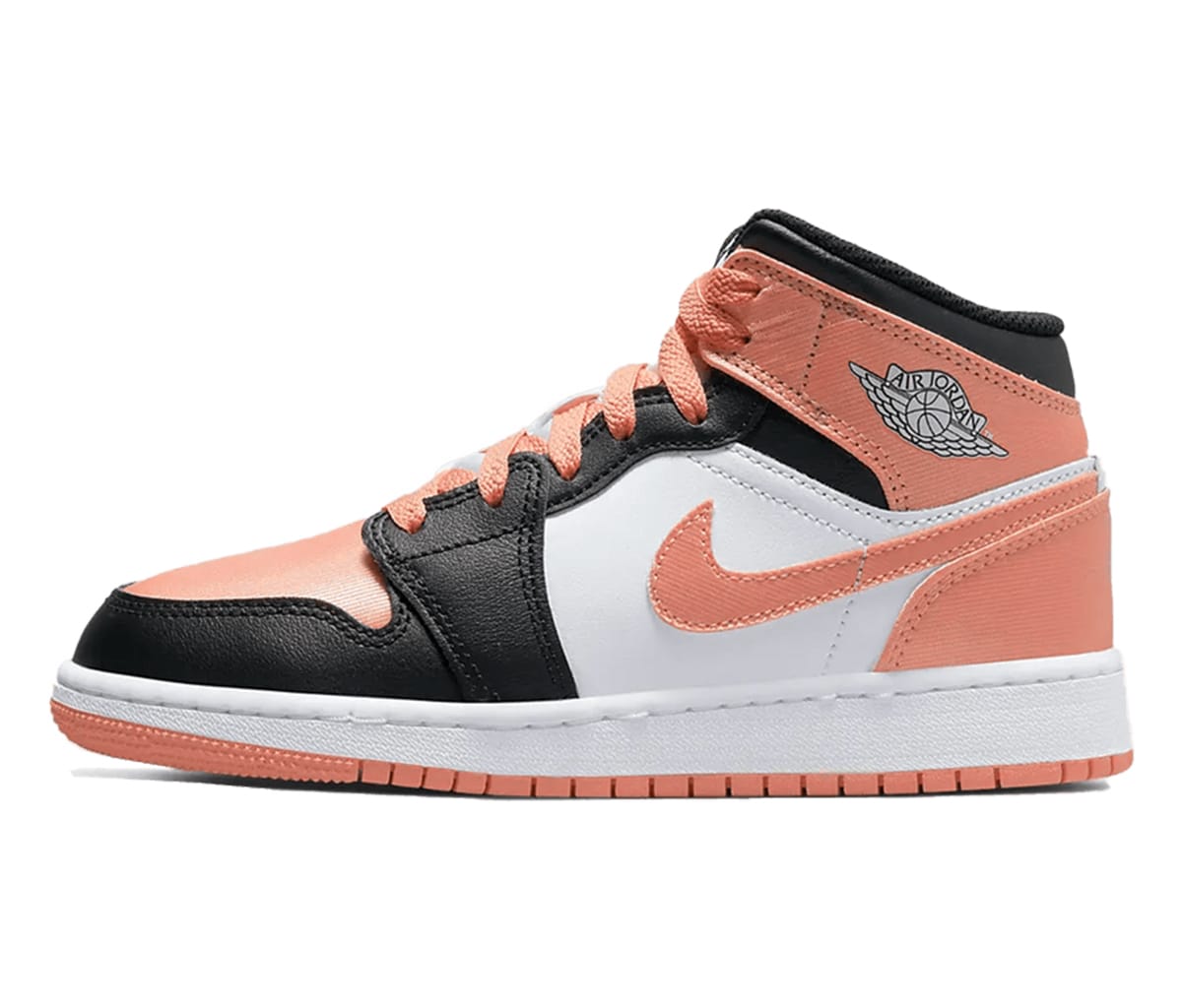 Кецове и обувки Jordan Air Jordan 1 Mid "White Light Madder Root" GS Бяло | DM9077-108, 0