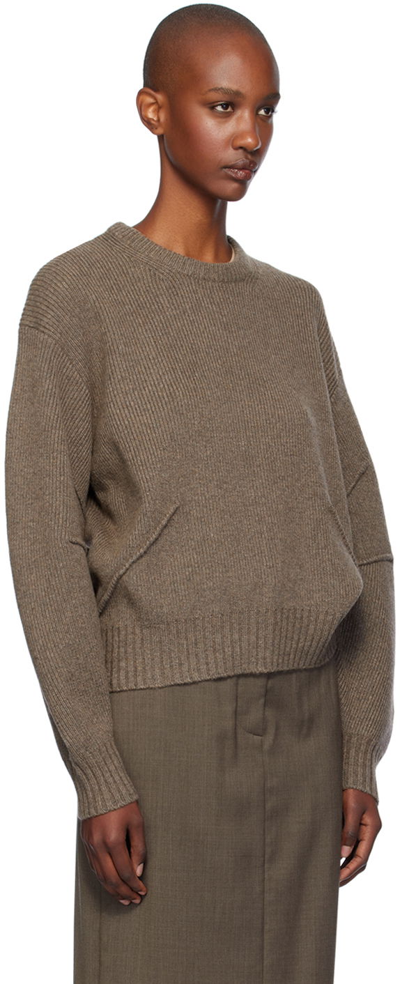 Пуловер Helmut Lang Apex Knit Sweater Кафяво | O07HW705, 1