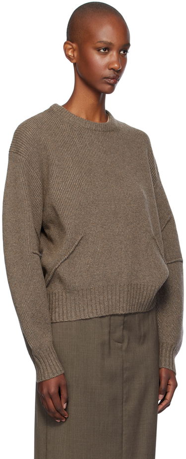 Пуловер Helmut Lang Apex Knit Sweater Кафяво | O07HW705, 1