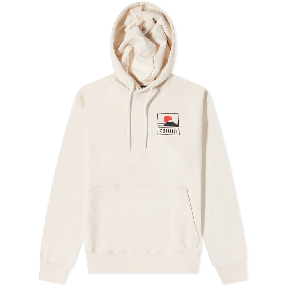Суитчър EDWIN Sunset on MT Fuji Popover Hoody Бежово | I029284-WHW67, 0