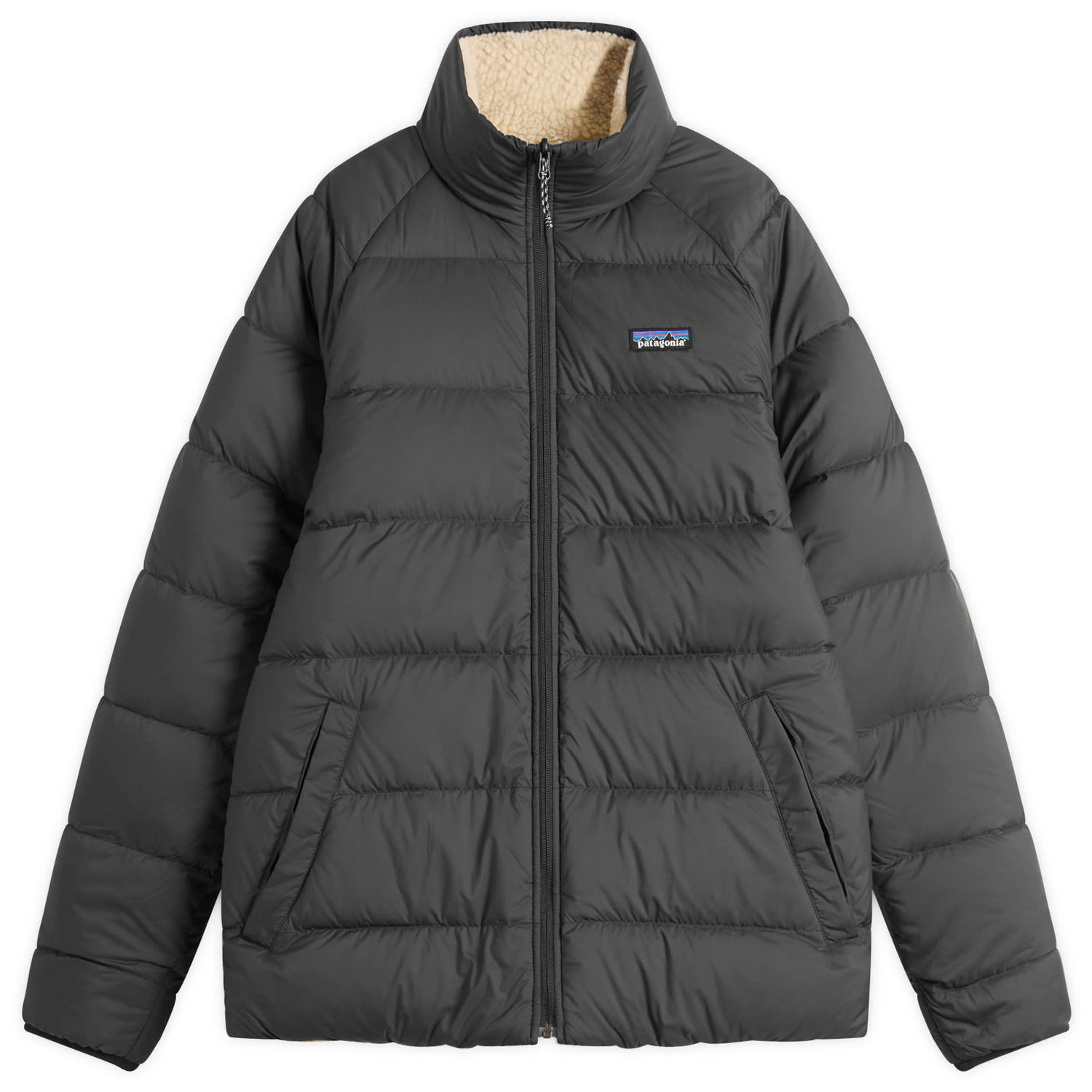 Пухо яке Patagonia Reversible Silent Down Jacket Сиво | 20670-BLK, 0