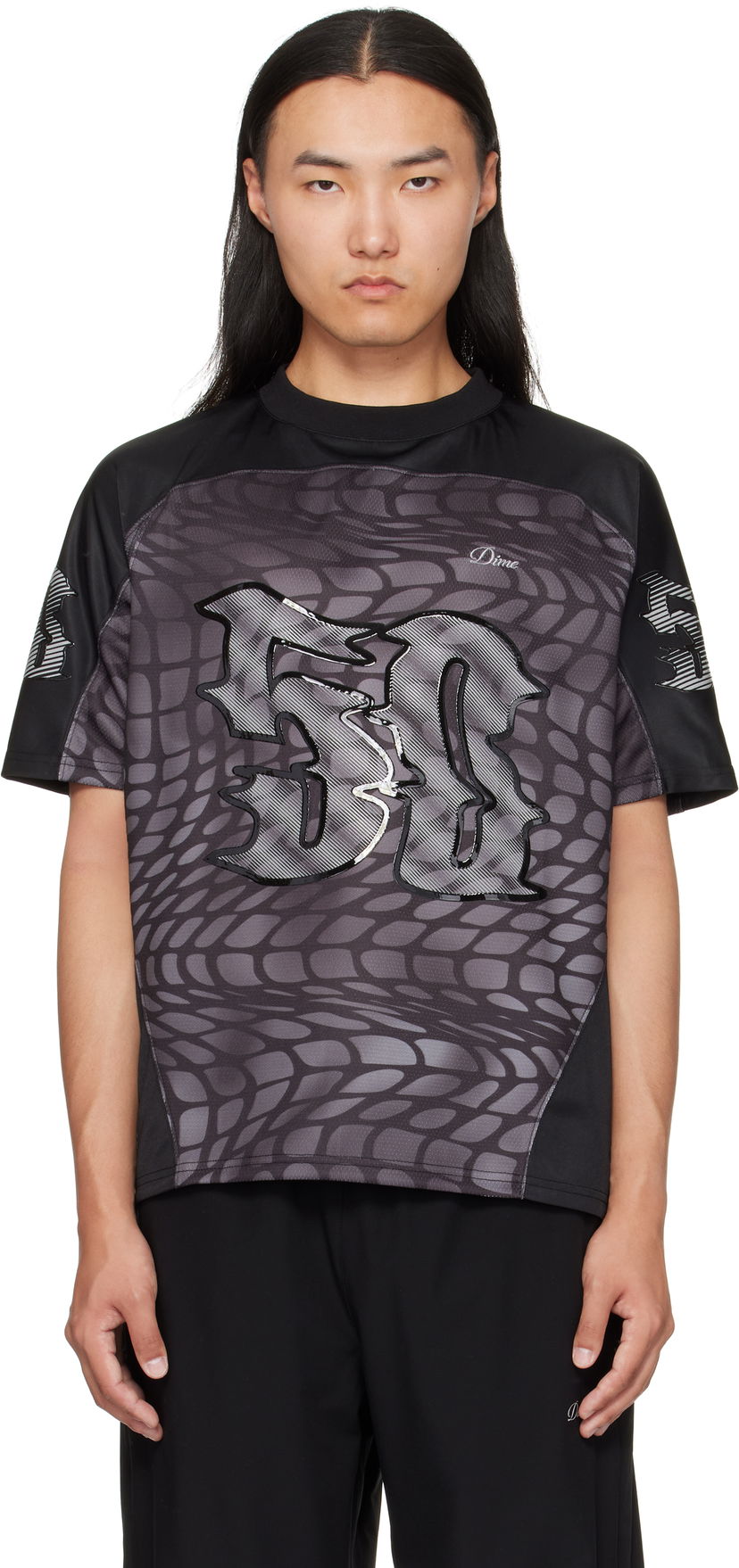 Фланелка Dime Dime N50 Jersey T-Shirt Черно | DIMEFA256BLK