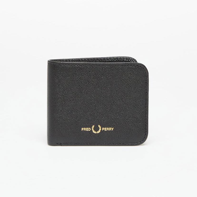Портфейл Fred Perry Fred Perry Scotchgrain Leather Wallet Черно | L1197 102