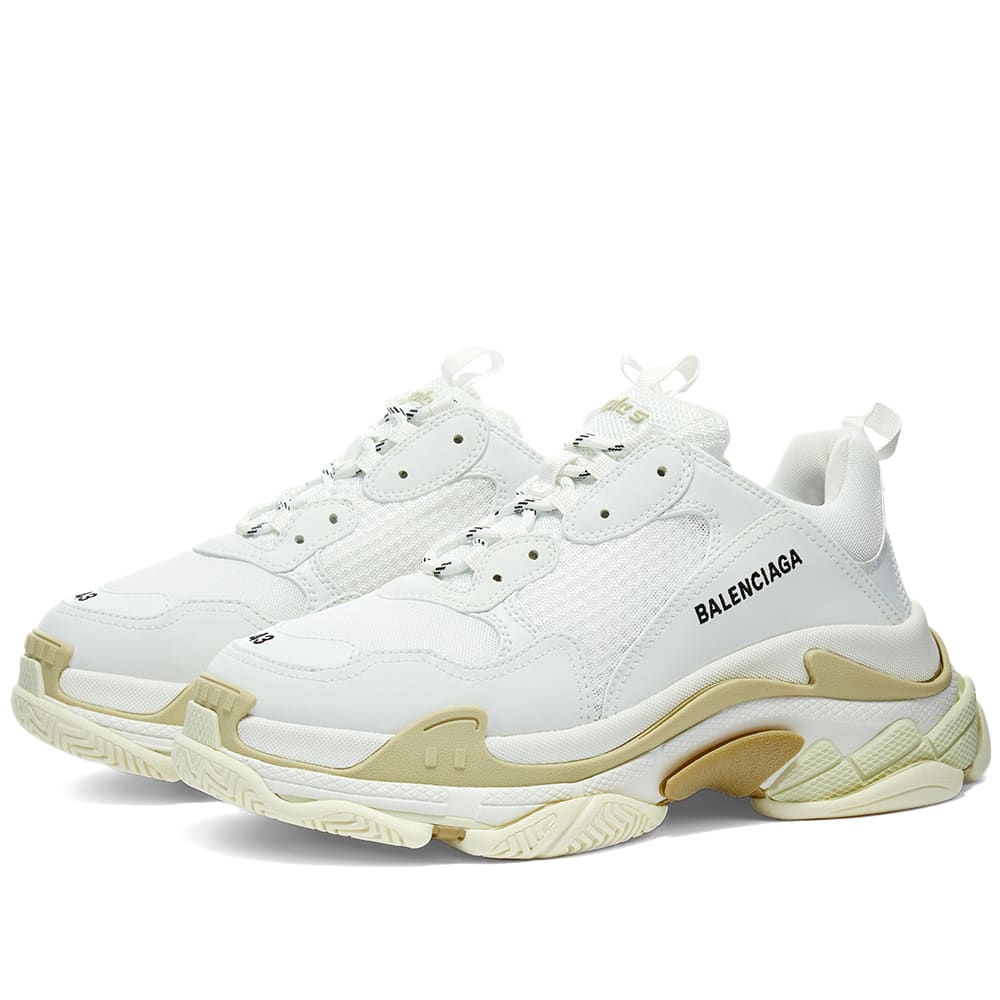 Кецове и обувки Balenciaga Triple S Sneaker Бяло | 534217-W2CA1-9000, 1