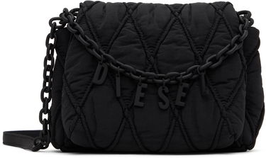 Чанта през рамо Diesel Diesel Charm-D Quilted Shoulder Bag Черно | X10267 P8048, 0