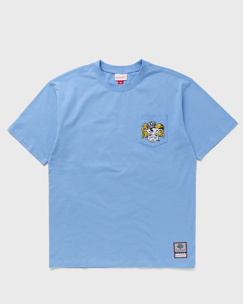 Тениска Mitchell & Ness NCAA PREMIUM POCKET TEE NORTH CAROLINA Синьо | TCRW6277-UNCYYPPPLTBL