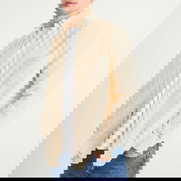 Риза Portuguese Flannel Lobo Button Down Corduroy Shirt Жълто | AW25051-ECR, 5