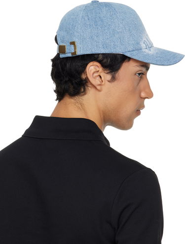 Шапка с козирка Balmain Denim Cap Синьо | GH1XA562DG11, 2