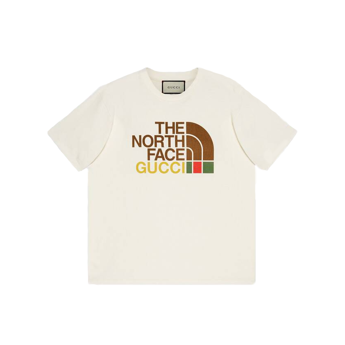 Тениска Gucci x The North Face Oversize T-Shirt Бежово | 616036 XJDCL 9756, 0