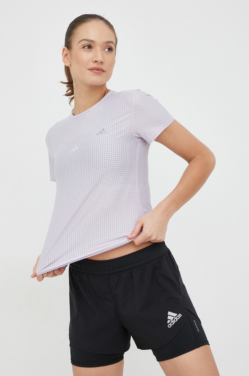 Тениска adidas Performance Running Tee Fast Сиво | HR5711, 0