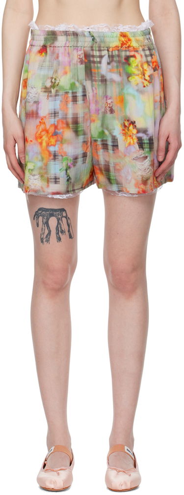 Къси панталони Collina Strada Collina Strada Odeon Floral-Print Lace-Trim Shorts Многоцветен | XX6017, 0