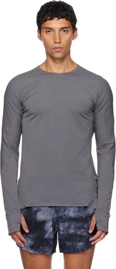 Тениска Y-3 Y-3 Running Long Sleeve T-Shirt Сиво | KB2331, 0