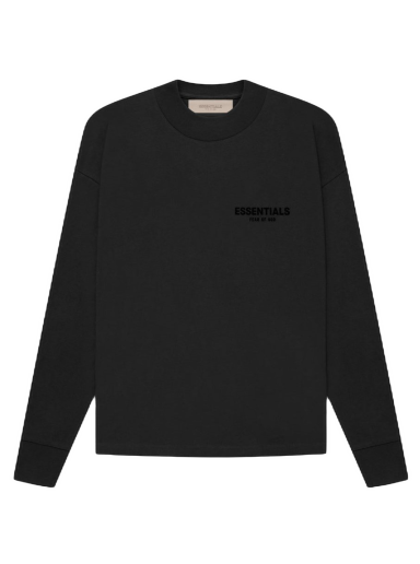 Тениска Fear of God Essentials L/S T-shirt Черно | 125BT212070F