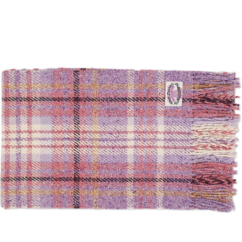 Шал Acne Studios Volano Check Scarf Лилаво | CA0325-ADE