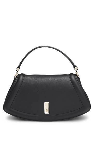 Дамска чанта BOSS Ariell Grained Leather Shoulder Bag Черно | 50547738, 0