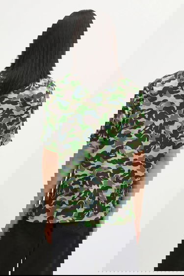 Риза BAPE Camo Short-sleeve Cuban Collar Shirt Многоцветен | 001SRL301007M, 2