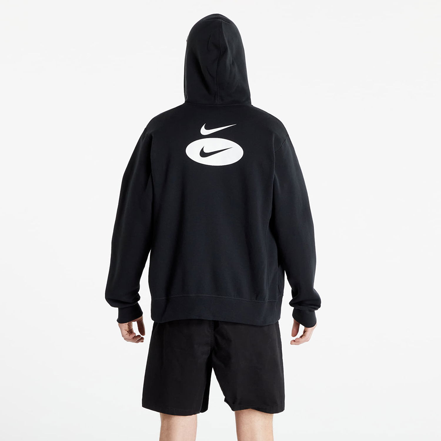 Суитчър Nike Sportswear Swoosh League Fleece Hoodie Черно | DM5335-010, 0