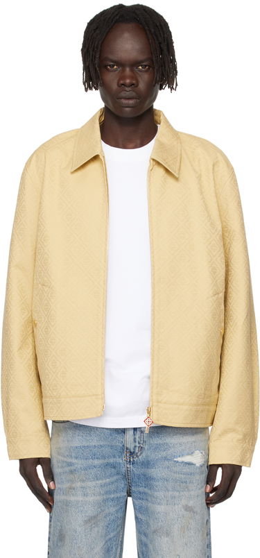 Яке Casablanca Casablanca Monogram Jacquard Jacket Жълто | MPF25-JK-378-01, 0