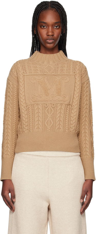 Пуловер Max Mara Max Mara Miranda Cable Knit Sweater Кафяво | 2511361041600, 0