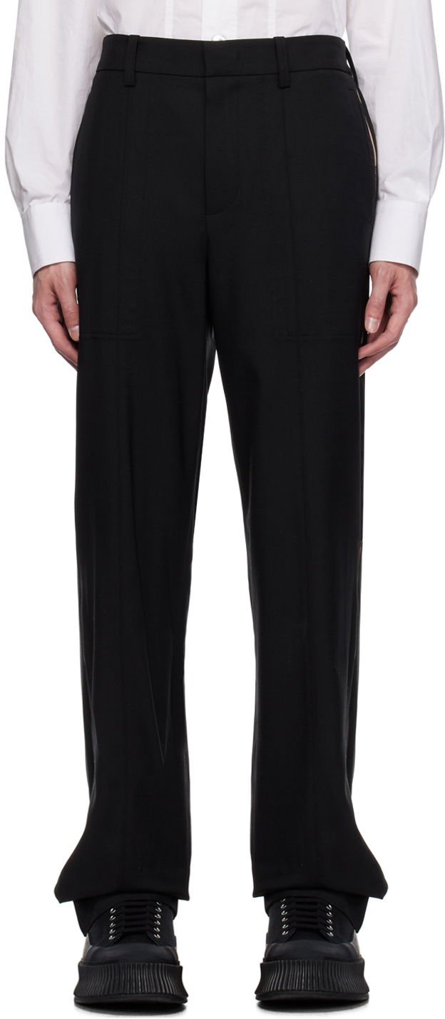 Панталони Helmut Lang Pleated Trousers Черно | N06HM204, 0
