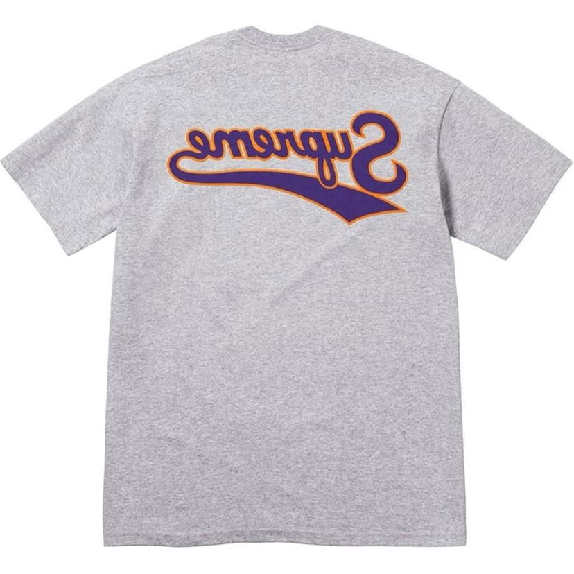 Тениска Supreme Backwards Logo Graphic T-Shirt Сиво | SUP-SS24-296