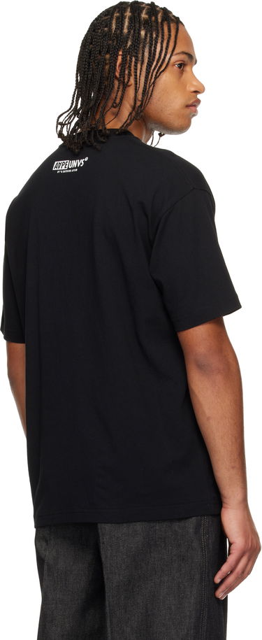 Тениска AAPE by A Bathing Ape Moonface Graphic Crewneck T-Shirt Черно | AAPTEM1642XXNBKX, 2