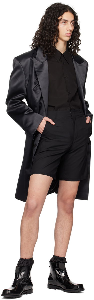 Тренчкот We11done We11done Two-Button Coat Черно | WD-CT1-23-040-M-BK, 3