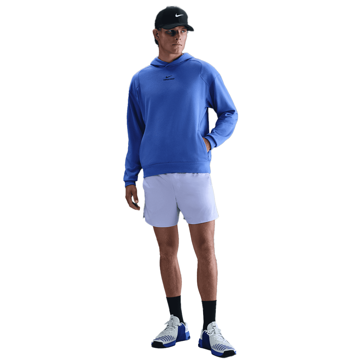 Суитчър Nike Pro Midlayer Hoodie Синьо | IB4272-411, 0