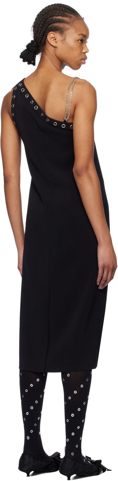 Pокля We11done We11done Unbalanced Midi Dress Черно | WD-OP0-25-130-W-BK, 2
