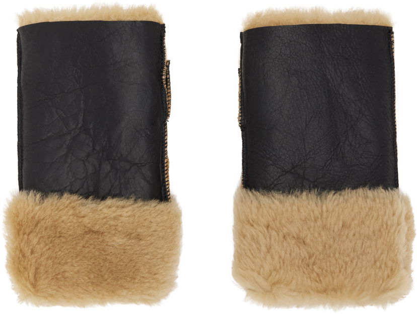 Ръкавици OUR LEGACY Our Legacy Blizzard Shearling Gloves Черно | A4258BNS