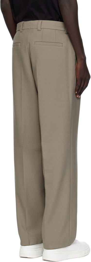 Панталони BOSS Relaxed Fit Double Pleat Trousers Зелено | 50551532, 3
