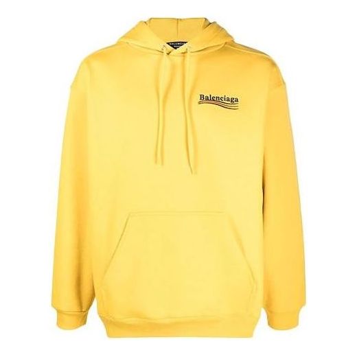 Суитчър Balenciaga Political Campaign Print Hoodie Жълто | 600583TKVI97442, 0