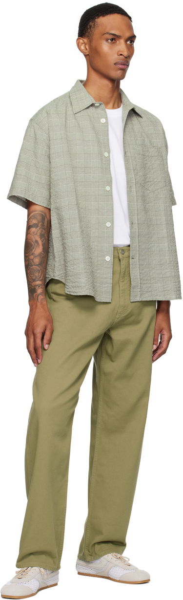 Риза NORSE PROJECTS Norse Projects Mo Oversized Check Short Sleeve Shirt Зелено | N40-0827, 3