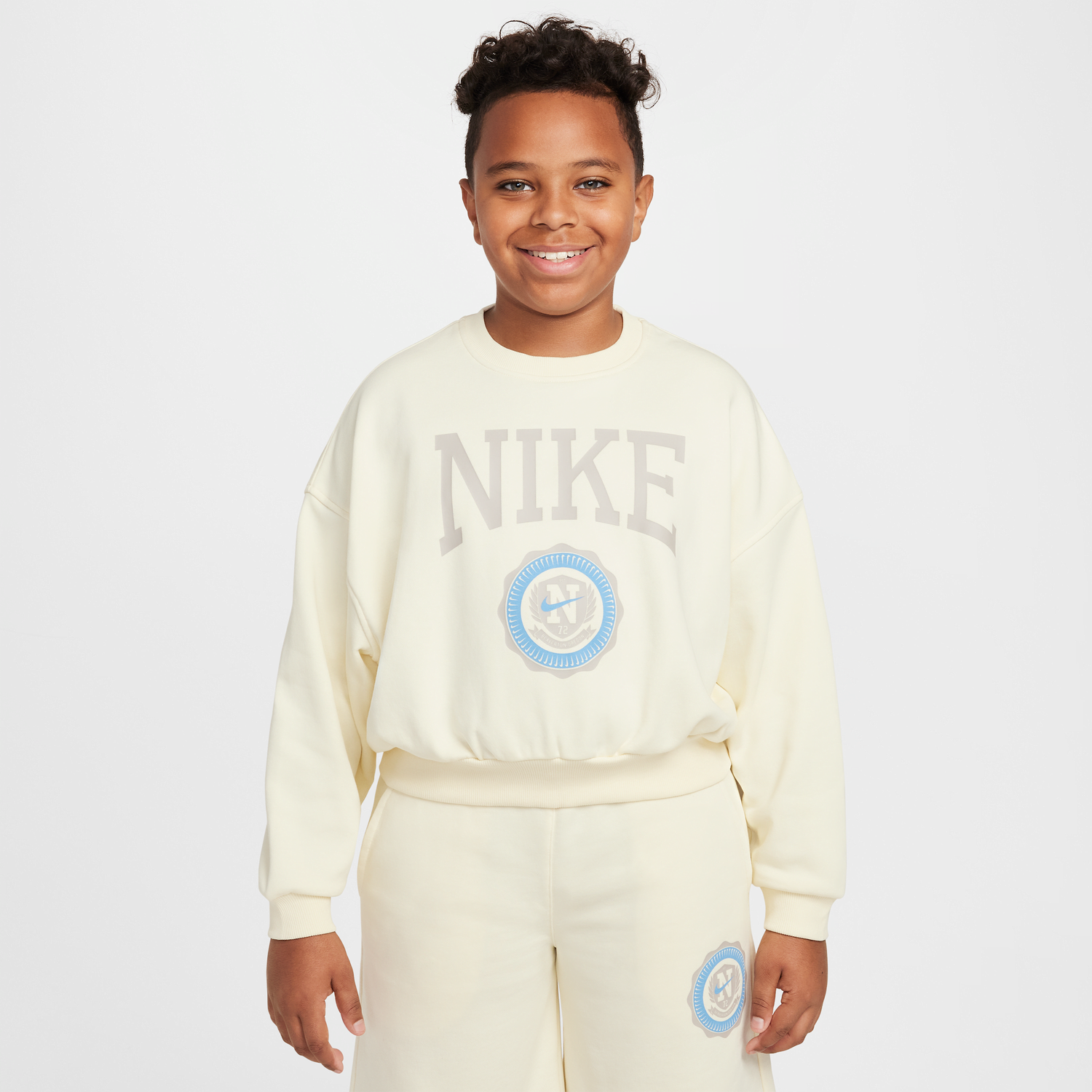 Пуловер Nike Sportswear Club Fleece Crewneck Sweatshirt Бежово | HJ3373-113, 1