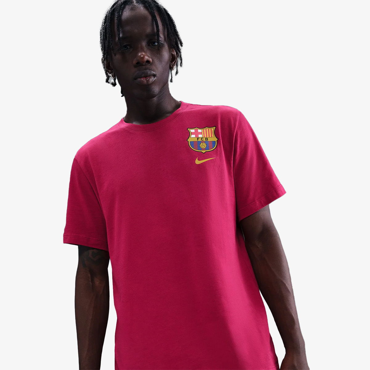 Тениска Nike FC Barcelona Crest T-Shirt Червено | HQ8396-620, 1