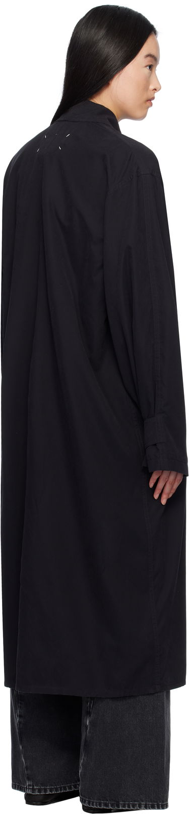 Палта Maison Margiela Black Peached Trench Coat Черно | S51AH0184 M35137, 2