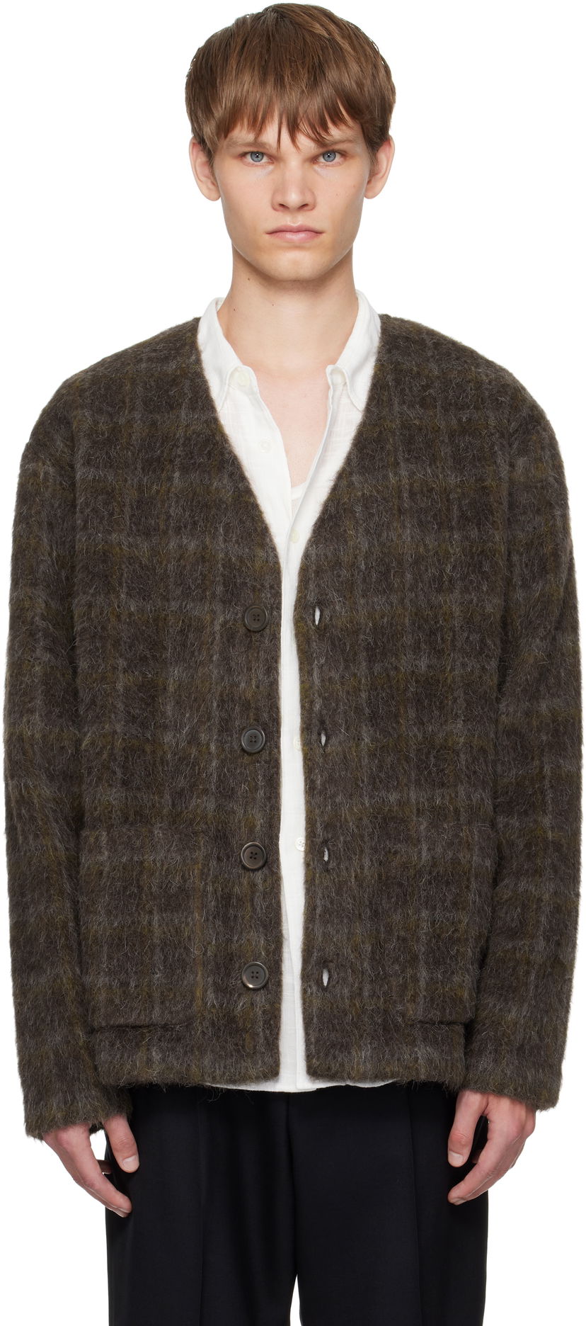 Пуловер OUR LEGACY OUR LEGACY Wool Cardigan Кафяво | M4256CD