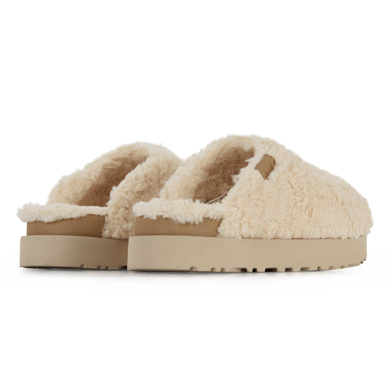 Кецове и обувки UGG Fuzz Sugar Slide Бежово | 1135132-NAT, 1